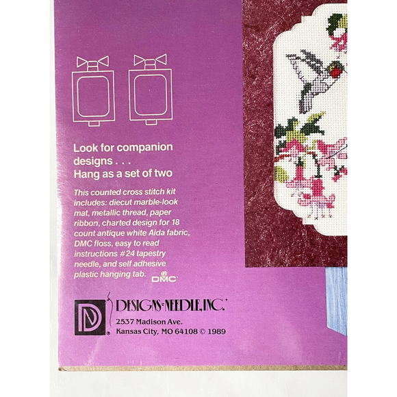 Designs For The Needle Pair of Birds Faux-Ever Yours Counted Cross Stitch Kit - Picture 2 of 3